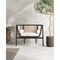 Manhattan Comfort Versailles Accent Chair in Black, Natural Cane and Cream ACCA01-CR - alternate 7
